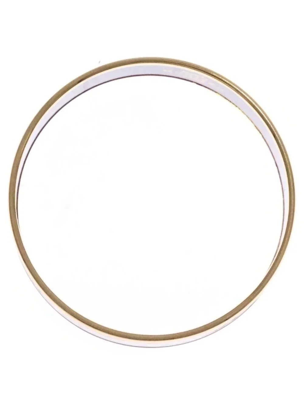 Hermes Enamel Bangle Brown Gold Bracelet